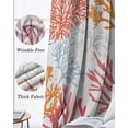 thumbnail image 3 of Colorful Coral Blackout Curtains for Bedroom Living Room Darkening Curtains 54 Inch Long Coastal Ocean Abstract Gradient Sea Short Curtain for Small Window Treatment Grommet Drapes 52"x54"x2, 3 of 9