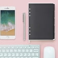 thumbnail image 3 of 3 Sets Black Color Paper Divider Index Page Tab Cards For 6-Holes Ring Binders Notebooks Travel Diary Journal Planner (A5 Black), 3 of 7