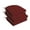 Red, variant on Unikome Outdoor Cushions 4-Piece Solid Waterproof Outdoor Patio Seat Cushion 17-Inch x 16-Inch Rounded Square, Wine Red