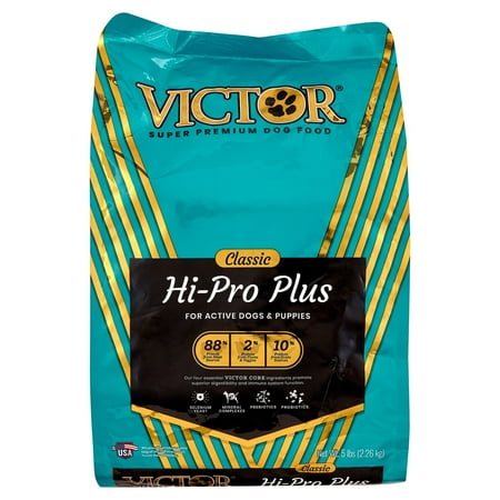 Victor Hi-Pro Plus Formula Dry Dog Food, 5 Lb