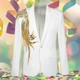 thumbnail image 2 of Mardi Gras blazer for men Men's Casual Style Suitable For Parties And Stage Hosting Performances Long Sleeved Suit Jacket, 2 of 6