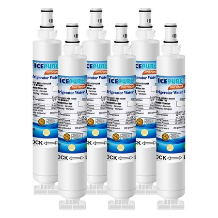 Icepure Replacement for Whirlpool 4396701 Refrigerator Water Filter (6 Pack)