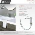 thumbnail image 4 of Stylish Single-Handle Polished Chrome Bathroom Faucet Height 5 ⅞" B-111C, 4 of 12