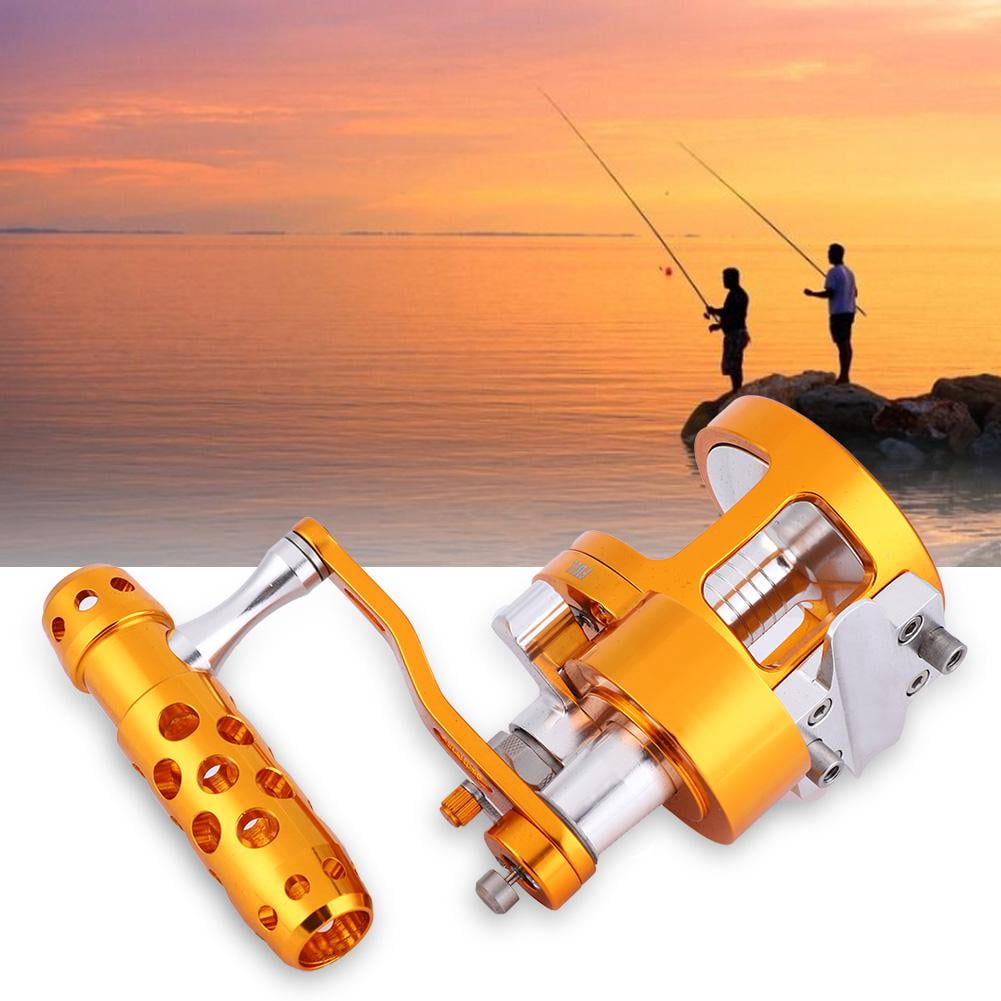 Mgaxyff Full Metal Saltwater Jigging Fishing Reel Right Hand SY90 Super Power Trolling Reels