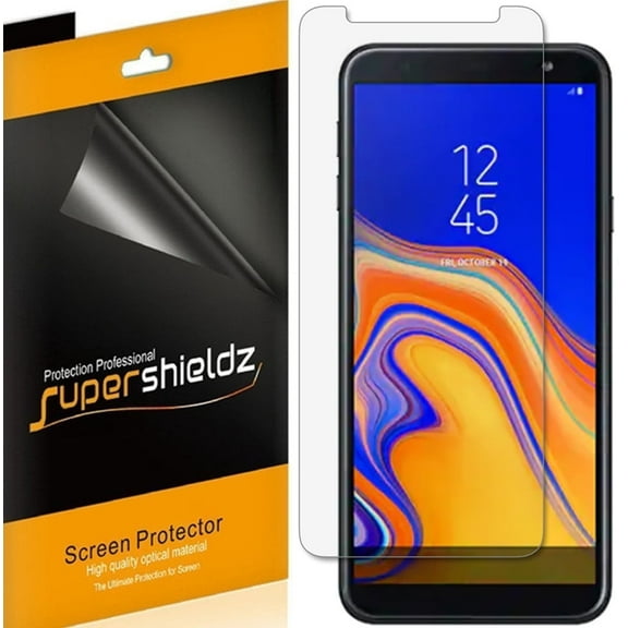 [6-Pack] Supershieldz for Samsung Galaxy J4 Plus Screen Protector, Anti-Bubble High Definition (HD) Clear Shield