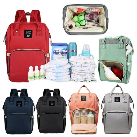 (Additional Gift Presented) - Backpack Diaper Bag, Vbiger All-in-One Waterproof Maternity Nappy Bag Large Capacity Travel Backpack for Baby (Best Storksak Diaper Bag)