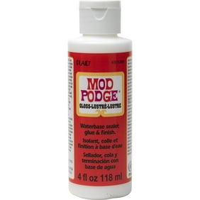 Mod Podge Sealer, Glue, and Finish, Gloss Finish, Clear, 4 fl oz
