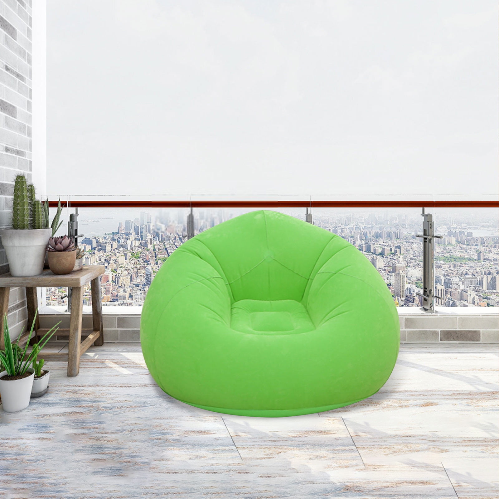 VANLOFE Inflatable Bean Bag Chairs for Adult & Teens, Blow up Chairs Lazy Sofa Folding Portable Inflatable Chair for Movie Outdoor Room Bedroom Reading Camping