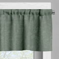 thumbnail image 3 of Ambesonne Leafage Valance Pack of 2, Herbal Tree Branches Leaves, 54"X12", Pale Reseda Green and Dusk, 3 of 5