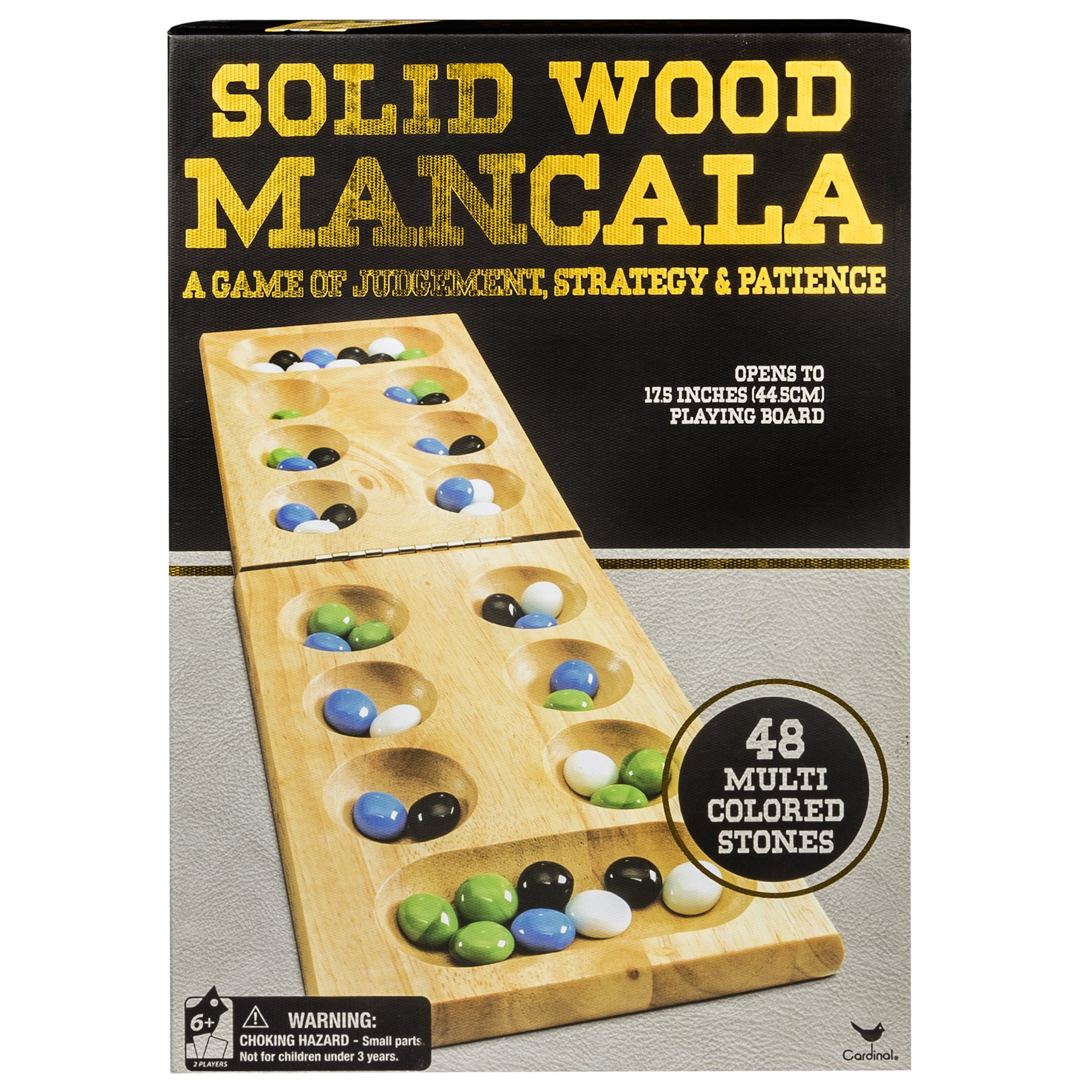 Mancala Solid Wood Game Cardinal Games 1999 Folding 48 GEMSTONES Complete for sale online 