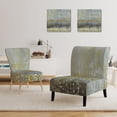 thumbnail image 3 of Designart "Glam Rain Abstract III" Upholstered Modern Accent Chair - Arm Chair, 3 of 5
