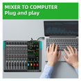 thumbnail image 2 of Professional Mixer Sound Board Console DJ Mixing Desk System Interface Built-in 256 Reverb Effect, 2 of 6