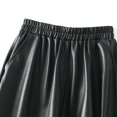 thumbnail image 3 of Sngxgn Womens High Waist Bodycon Mini Short Skirt with Slit(Black,One Size), 3 of 6