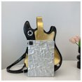 thumbnail image 2 of PALIFEUR Household Essentials Guitar Shaped Bag Backpack Patent Leather Ladies Mini Backpack Sewing Thread Purse For Women Ladies Small Size, 2 of 2