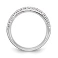 thumbnail image 2 of Solid 14K White Gold Diamond Wedding Band Ring Size 9 (.375 cttw.), 2 of 8