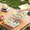 thumbnail image 5 of Snackle Box Container, Divided Serving Tray with Lid and Handle, Travel Snack Box, Multi-purpose Food Organizer and Storage Container for Charcuterie, 5 of 5