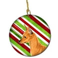 thumbnail image 1 of Min Pin Candy Cane Holiday Christmas Ceramic Ornament, 1 of 1
