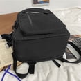 thumbnail image 3 of Nylon Fashion Backpack Casual Simple Solid Color Soft Shopper Bag (White), 3 of 10