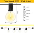 thumbnail image 2 of Cadena de luces LED para exteriores GOOTHY, 25 m, impermeables, 27 G40, 2 of 6