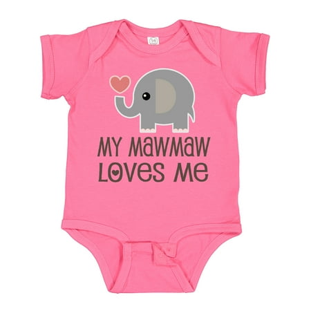 

Inktastic My Mawmaw Loves Me Baby Grandchild Gift Baby Boy or Baby Girl Bodysuit