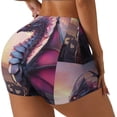 thumbnail image 1 of Fotbe Dragon Shorts Sin Costuras – Shorts Deportivos de Cintura Alta para Mujer, Elásticos para Gimnasio, Yoga, Running o Ciclismo-Medium, 1 of 8