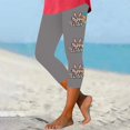 thumbnail image 2 of Pantalones de Ajuste Seco de la Moda de las Mujeres Imprimidas Leggings, Deporte de Yoga Elástico de Poliéster Elástico Respirable, 2 of 7