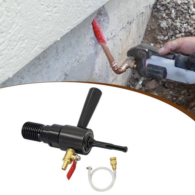 Kit adaptador de taladro de alta resistencia, capacidad de inyección de agua, confiabilidad, reemplazo fácil de instalar para accesorios de taladro de Mango redondo