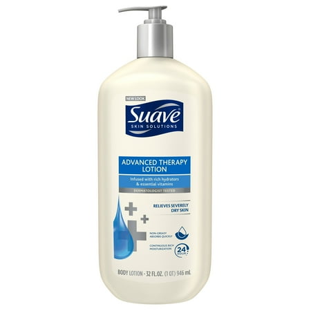 Suave Skin Solutions Body Lotion Advanced Therapy 32 (Best Body Lotion For Acne Prone Skin)