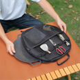 thumbnail image 5 of Portable Grill Pan Storage Bag Camping Cast Iron Pot Carry Bag Picnic Cookware Pouch Frying Pan Bakeware, 5 of 6