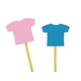 thumbnail image 2 of Darling Souvenir, Baby T-Shirt Gender Reveal Cupcake Toppers, Boy Or Girl Baby Shower Dessert Decorations - Pack Of 40, 2 of 3