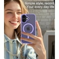 thumbnail image 4 of for iPhone 16 Case, Compatible with MagSafe, Translucent Matte Shockproof Anti-Slip Anti-Fingerprint Pocket-Friendly Phone Case Cover - Black, 4 of 7