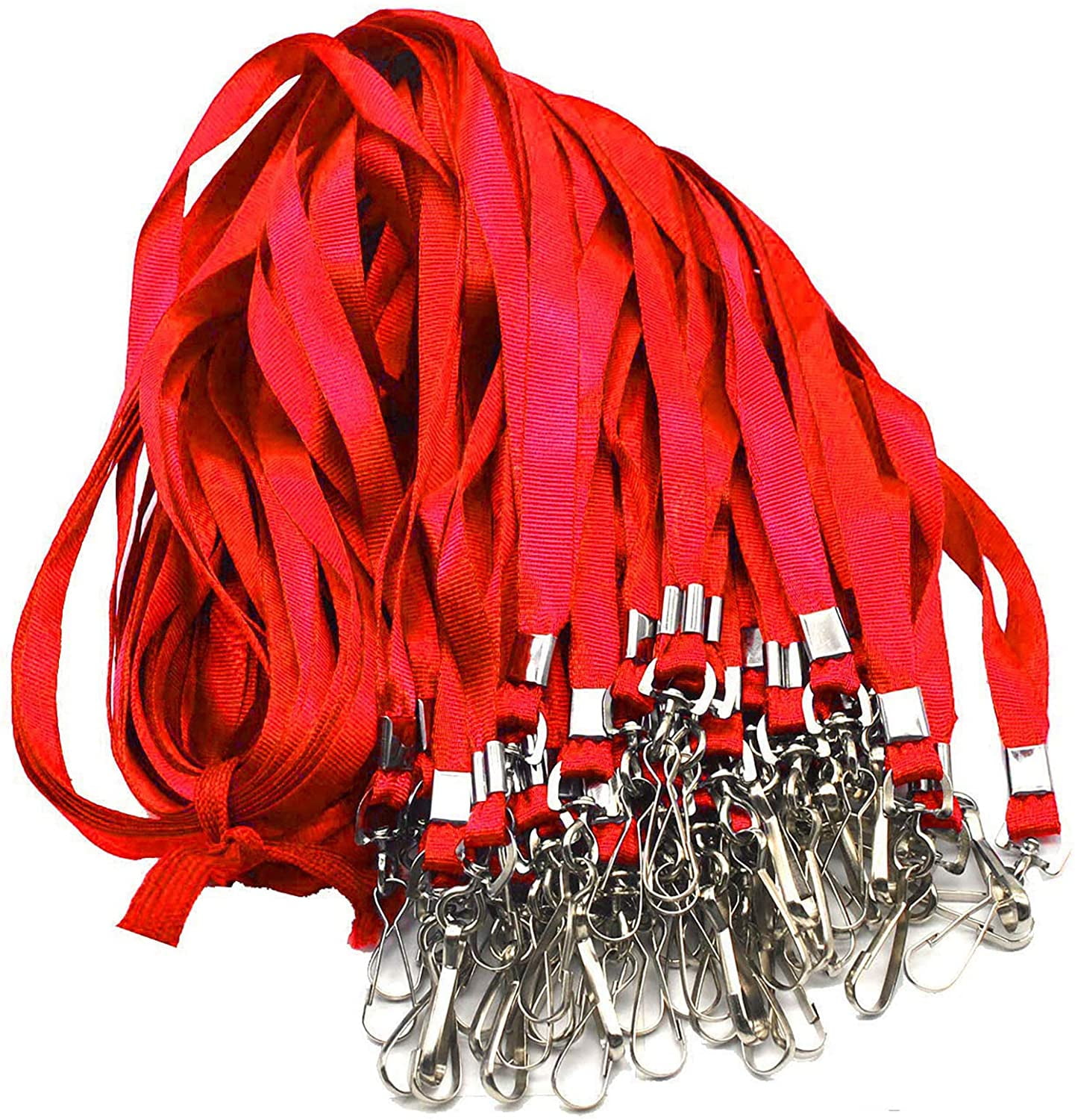 Black Lanyard Bulk Lanyards for Id Badges Flat with Badge Clip... 