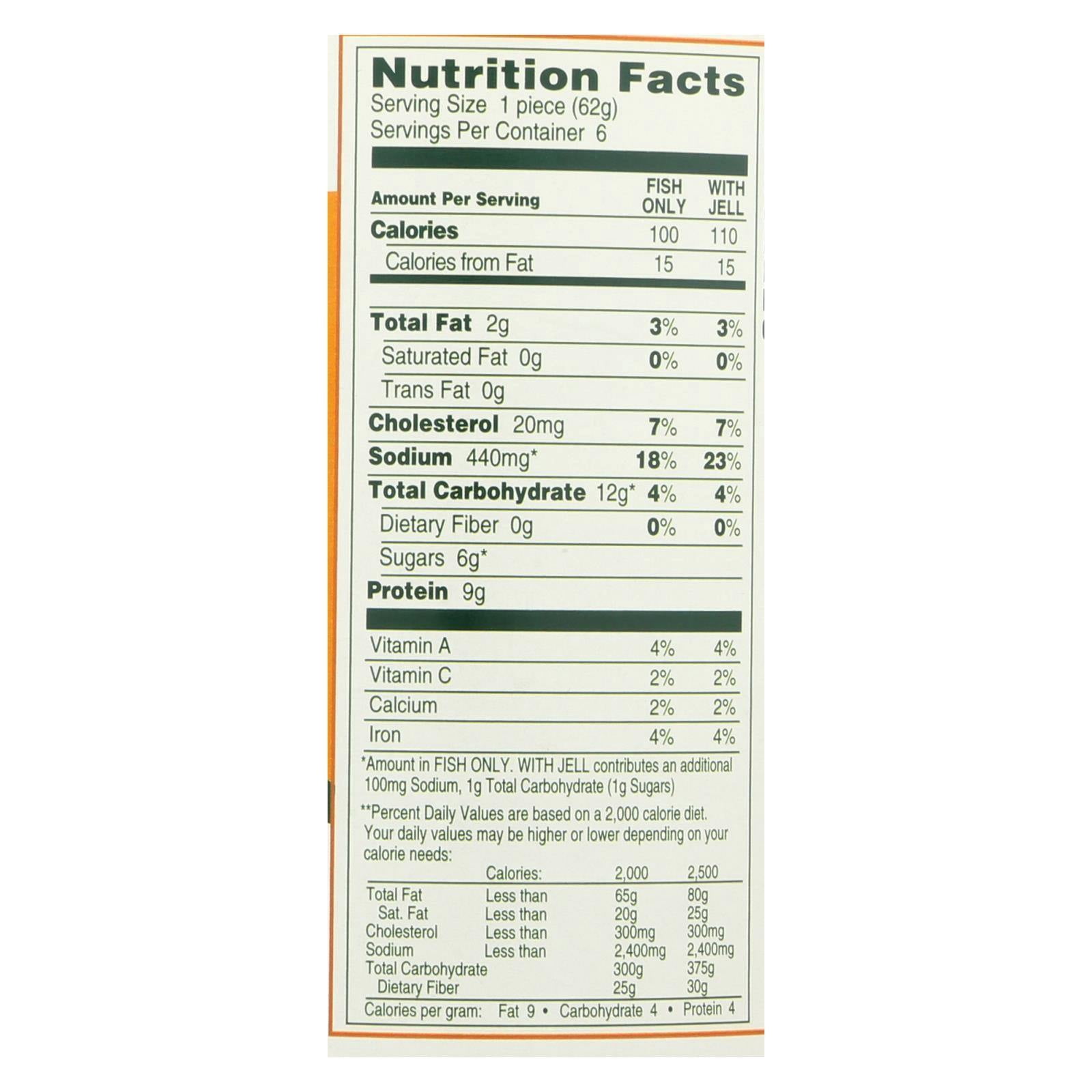 Manischewitz Premium Gold Gefilte Fish with Carrots in Jelled Broth, 6 count, 24 oz