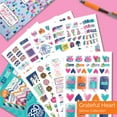 thumbnail image 2 of Planner Stickers, Grateful Heart Collection (Qty 330) - Daily Thankfulness & Awesome Days for Gratitude Journals & Bullet Journaling, Happy Hearts, Travel, Beach, Good Times, Sweet Life, 2 of 11