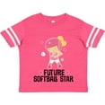 thumbnail image 3 of Inktastic Future Softball Star Girl Girls Toddler T-Shirt, 3 of 5