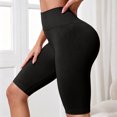 thumbnail image 4 of Yoga Shorts for Women 3D Anti Cellulite Leggings Slim Move Cellulite Leggings Push-Up Sculpting Yoga Fitness Pants Workout Shorts with Pockets Black XL, 4 of 7