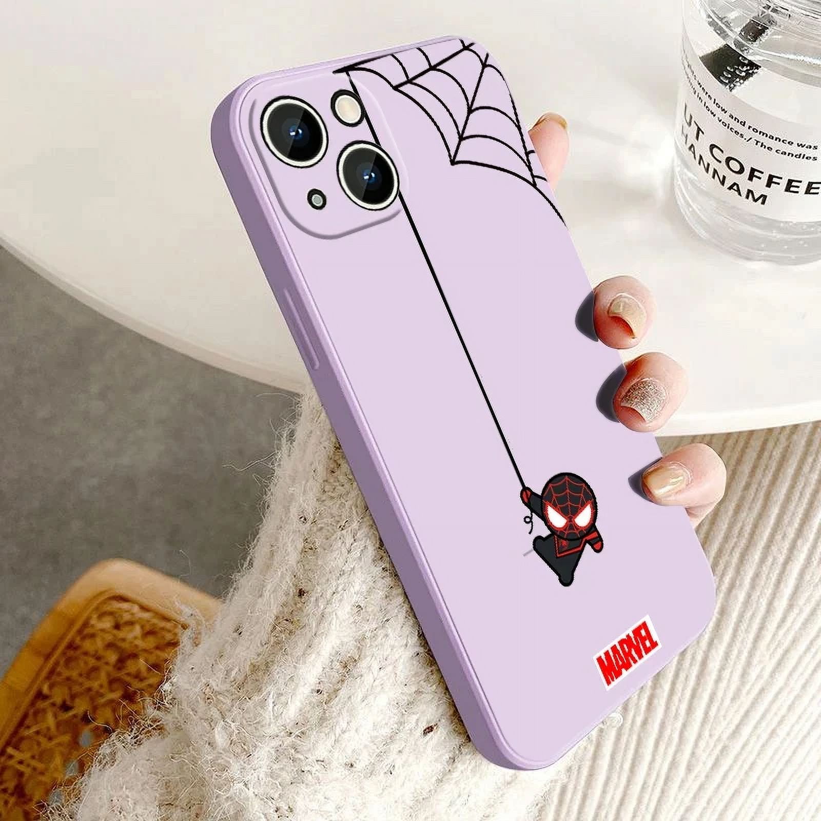 Marvel Spiderman Couple Phone Case For iPhone 14 15 13 12 11 Pro