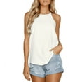 thumbnail image 1 of MesaSe Racerback Tank Tops for women Halter Casual Sleeveless Solid color Summer Tops, 1 of 6
