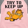 thumbnail image 3 of Garfield - Try To Keep Up - Toddler & Youth Girls Raglan Graphic T-Shirt, 3 of 5
