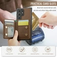 thumbnail image 5 of For Samsung Galaxy S23 Plus Phone Case Wallet Case with Card Holder Magnetic For Samsung Galaxy S23 Plus Leather Phone Cases, 5 of 12