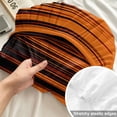 thumbnail image 4 of King Size Fitted Sheet Set - Burnt Orange Black Ombre 3 Piece Bedding Sets 16" Deep Pocket Fitted Sheet with 2 Pillowcases, Modern Abstract Striped Gradient Brushed Microfiber Hotel Luxury Bed Sheets, 4 of 9