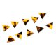 thumbnail image 1 of 10 piezas de acetato acrílico triángulo colgante DIY pendientes hallazgos marrón Sunnimix Colgante triangular, 1 of 8