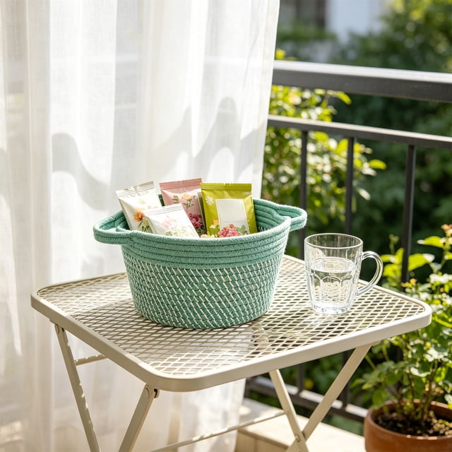 Weaving Storage Basket Desktop Storage Basket Toys Cosmetics Jewelry Storage Basket Small Basket Organizing Basket Rope Basket
