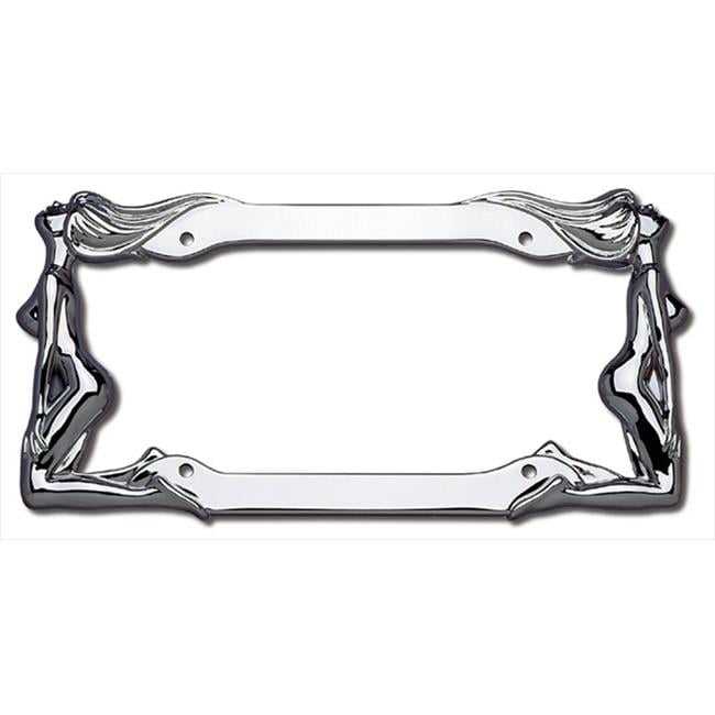 Cruiser Accessories 20230 Twins License Plate Frame, Chrome Walmart