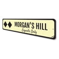 thumbnail image 4 of Double Black Diamond Skiing Novelty Decor, Metal Wall Sign - 4x18 Inches, 4 of 4