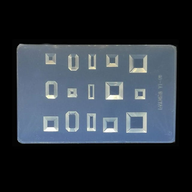 Techinal DIY Nail Art Silicone Mold 3D Cat Rabbit Wing Square Resin Mold Jewelry Tools
