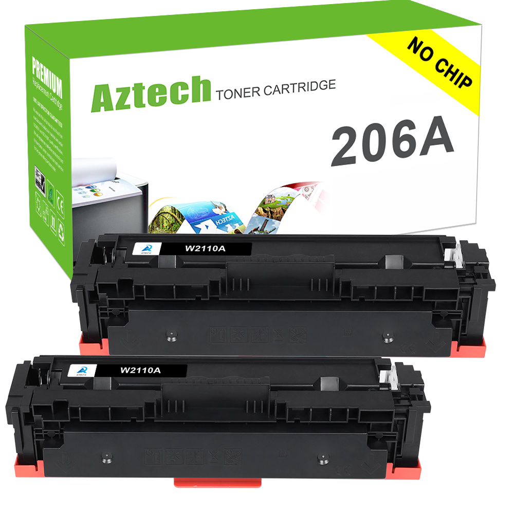 AAZTECH 2Pack Compatible Toner Cartridge for HP W2110A 206A for Color