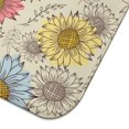 thumbnail image 3 of Sunflower Print Microfiber Drying Mat for Kitchen Sink, 18x24 Inch Counter Pad, Foldable Floral Rack Mat for Dishes or Glasses, 3 of 5