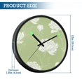 thumbnail image 3 of Indoor 12' Voice-Activated Luminous Decoration Wall Clock With LED Night Light Simple Hand-drawn Doodle Style, 3 of 8