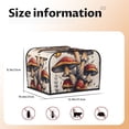 thumbnail image 5 of Lsque Cute Forest Mushrooms Print 4 Slice Toaster Cover , Kitchen Appliance Dustproof Protector , Toaster Protector Dustproof Kitchen Appliance Cover, 5 of 7